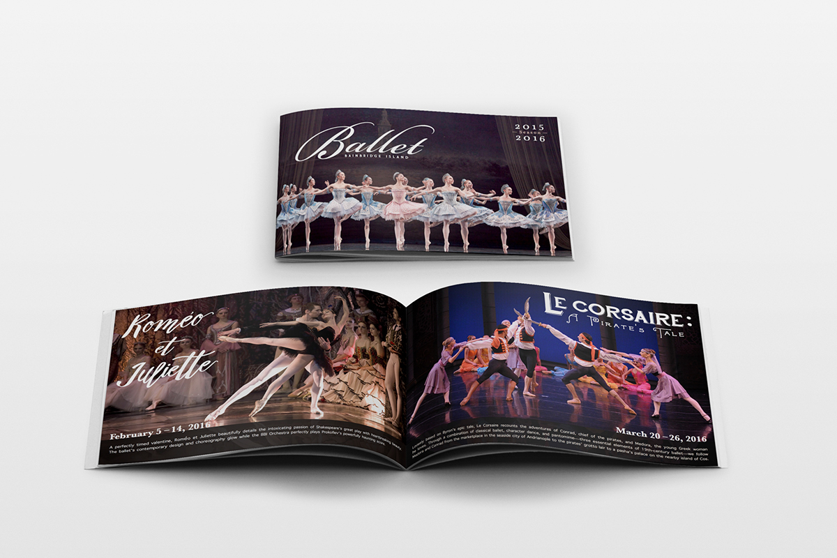 ballet Bainbridge Island ballet bainbridge Bainbridge Island bbi balletbi catalog marketing materials brochure Layout