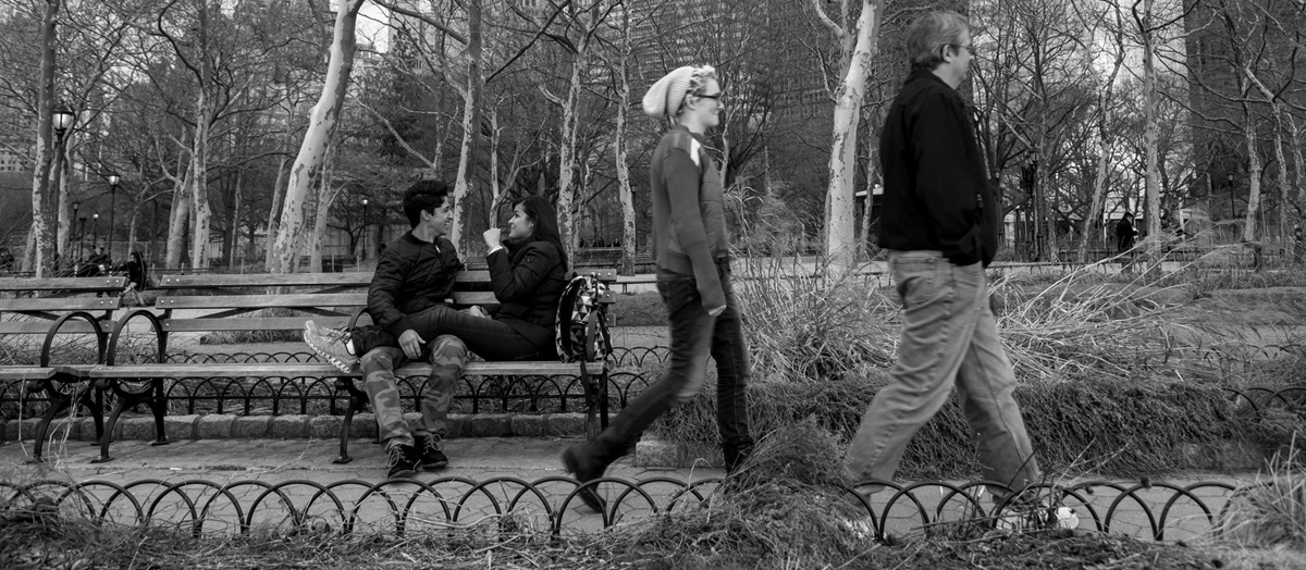 black and white New York wide cinemascope street photography Street bw