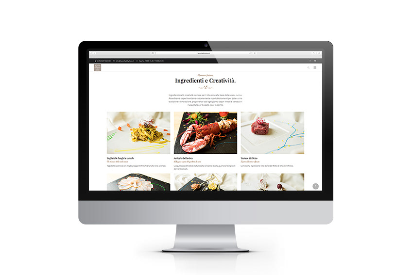 Food  italian ux UI digital Photography  shooting Web Design 