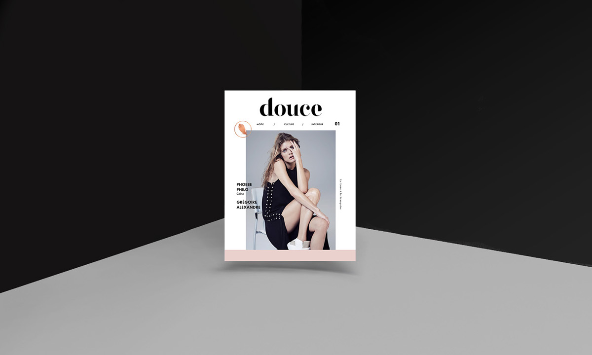 Adobe Portfolio magazine editorial luxe minimalist French Layout