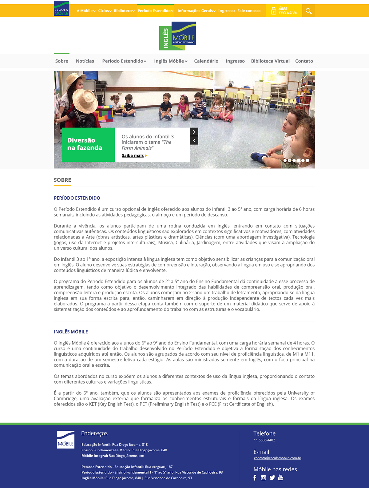 Escola Móbile escola Colégio site Website