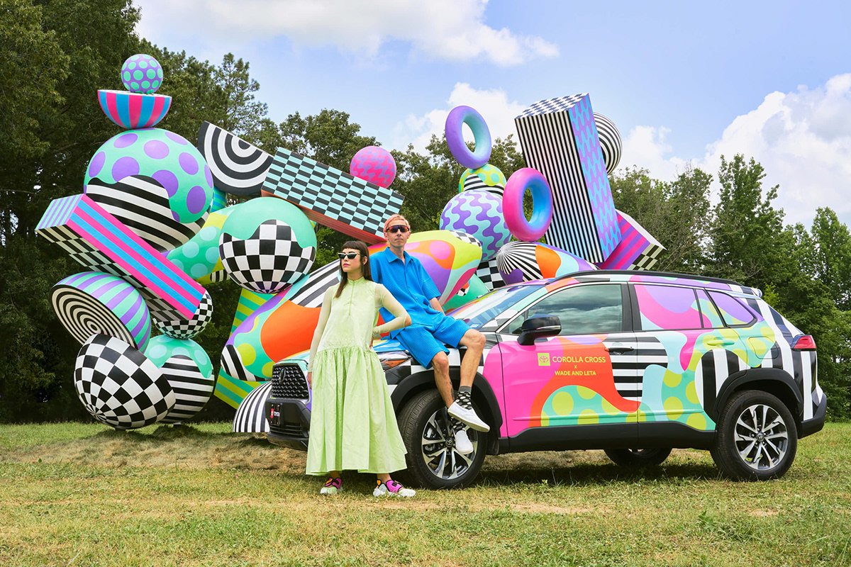 art artwork car design Corolla cross dreamscape installation Landscape large scale sculpture toyota