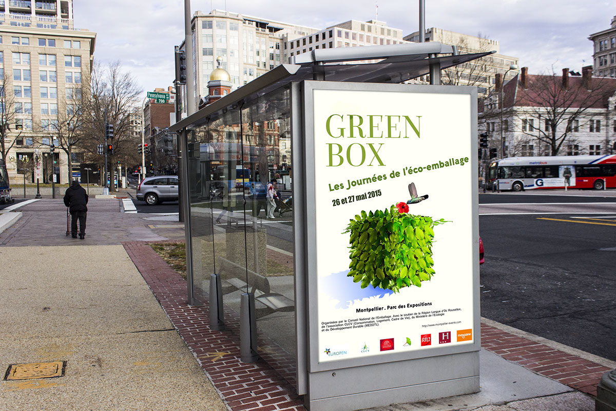 greenbox communication institutionnelle pub affiche affiche éco ecologie emballage evenement