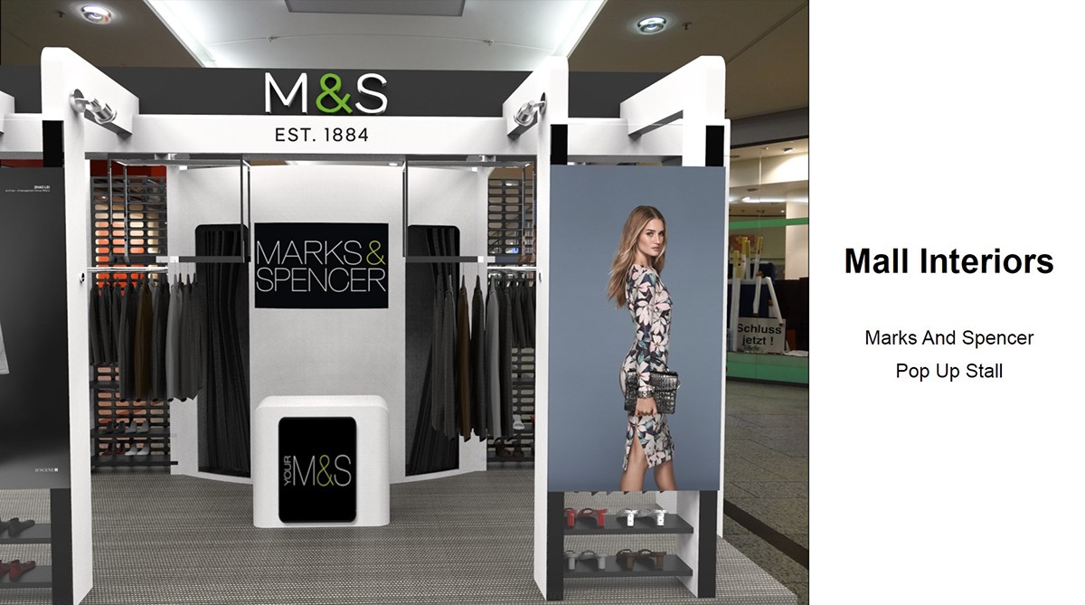 Pop up Stall backdrop M&S