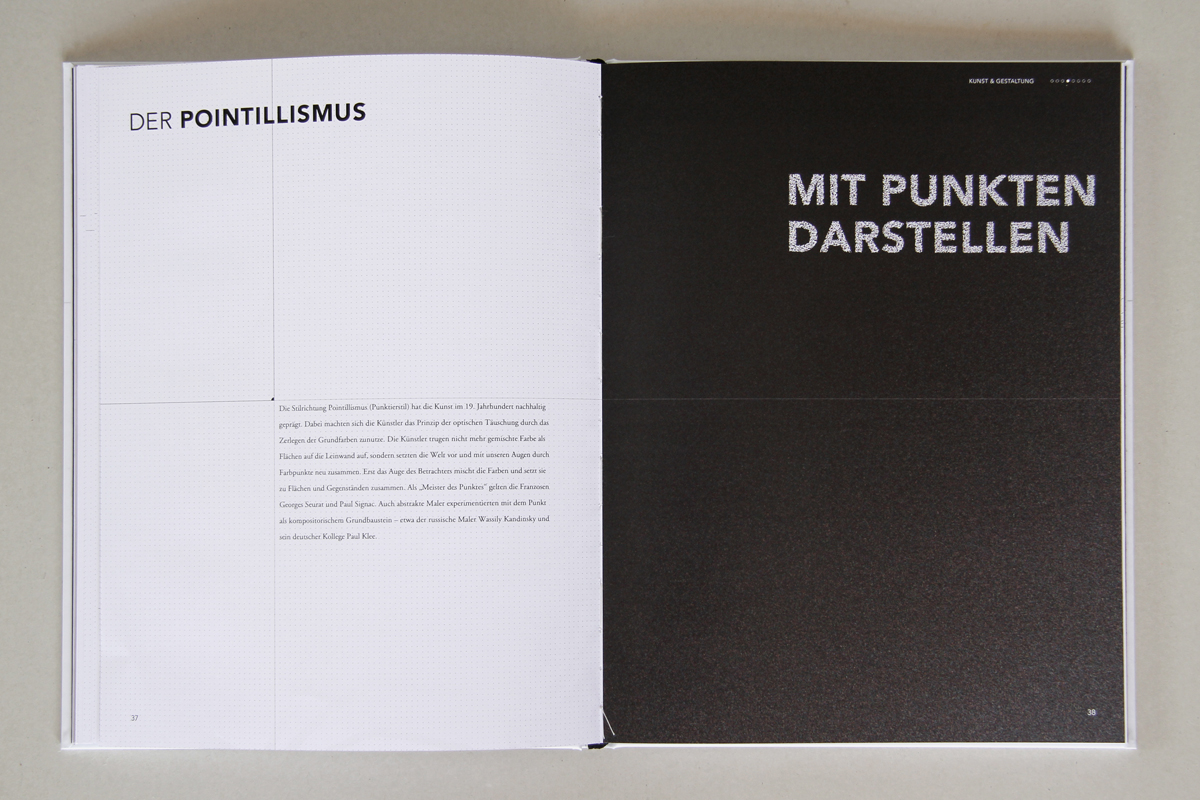 punkt point thesis diplom book cover Layout editorial circle job coordinates grid