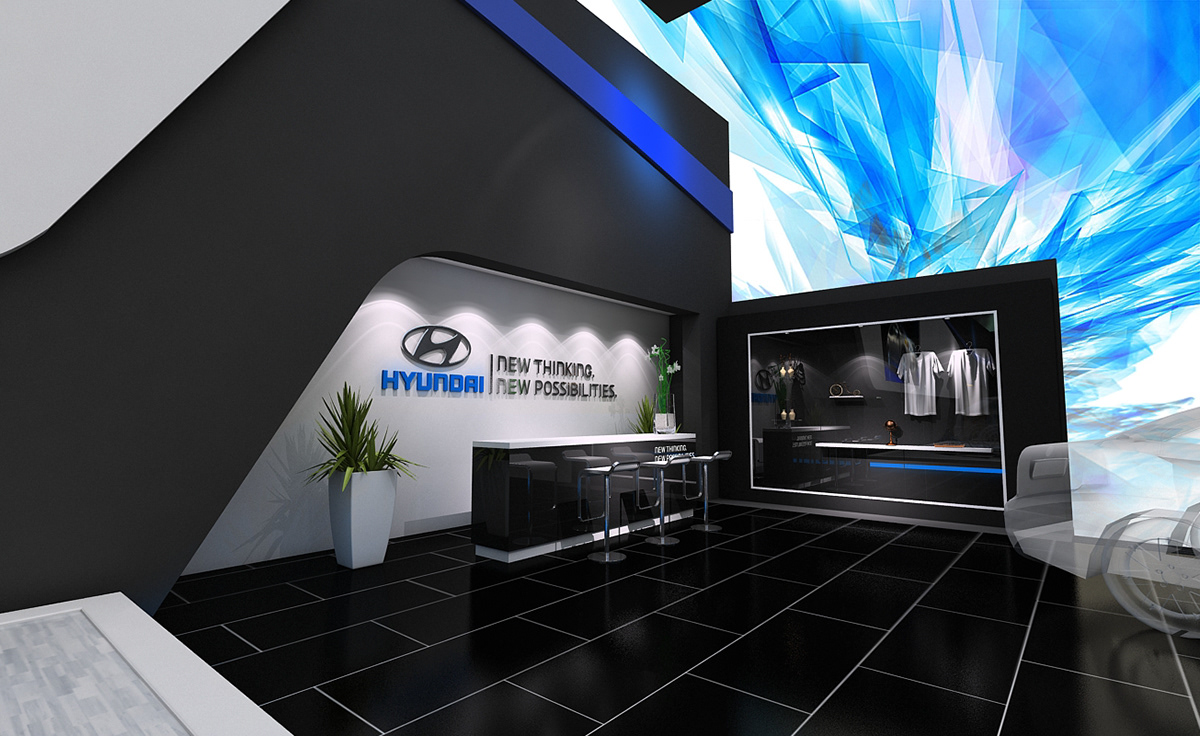 Hyundai 2013 design booths automotive   exhibition stand new booth cars