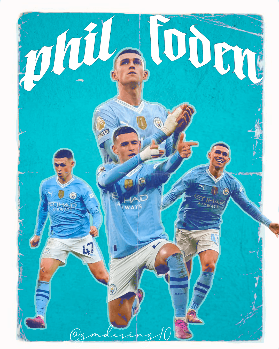 photoshop foden Manchester City Premier League football Sports Design Graphic Designer