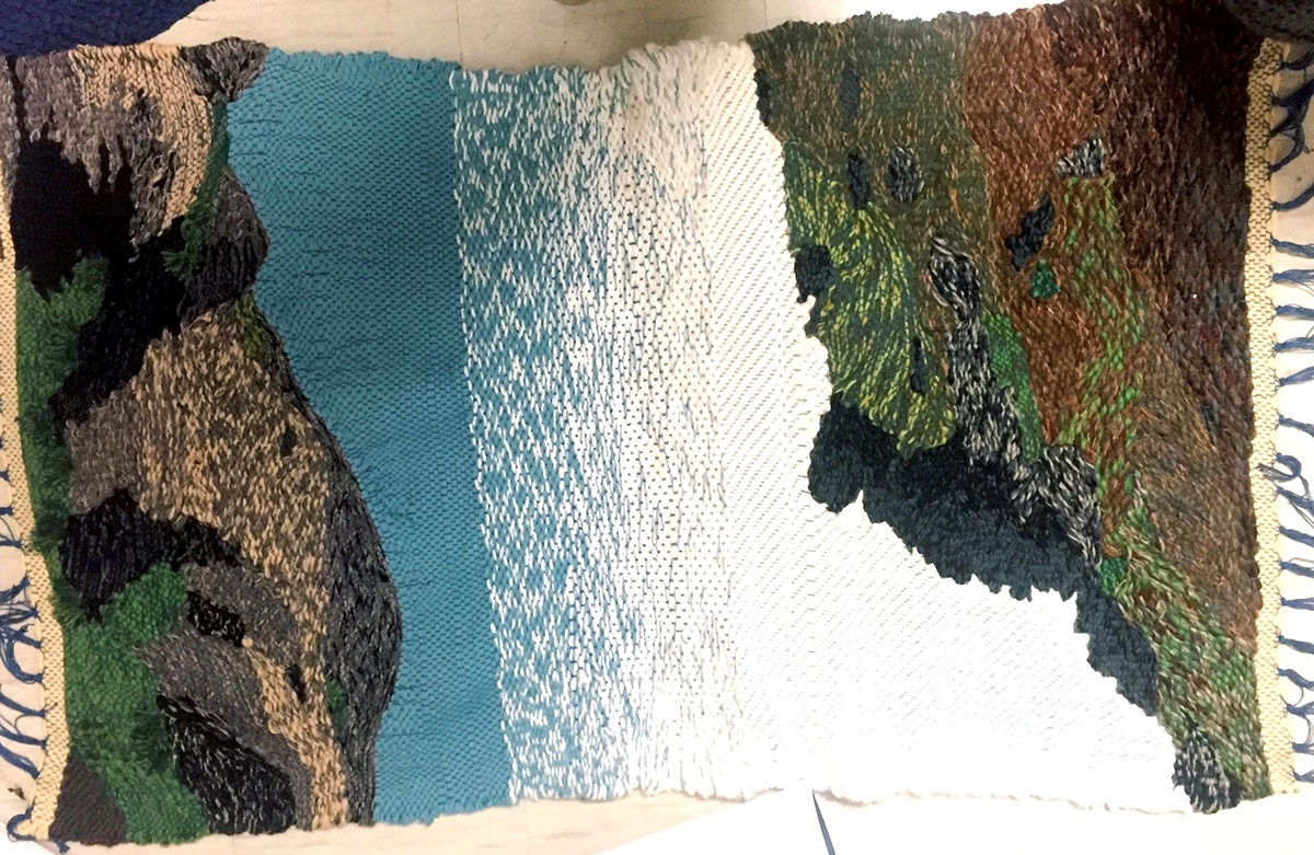 Textiles weaving Rug woven rug