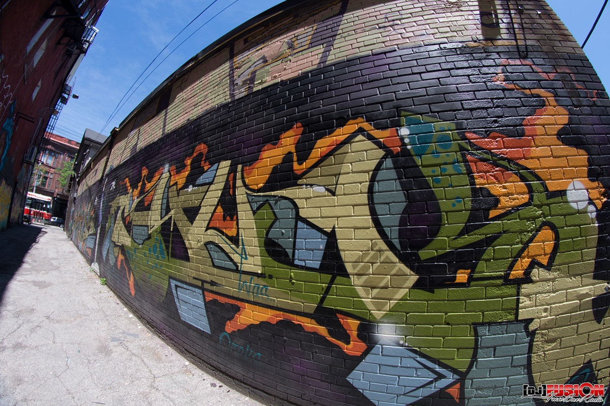 toronto graffiti Canadian Graffiti graffiti art International Graffiti Art NXNE North by Northeast Toronto Canada street arts fusebox radio broadcast wall art