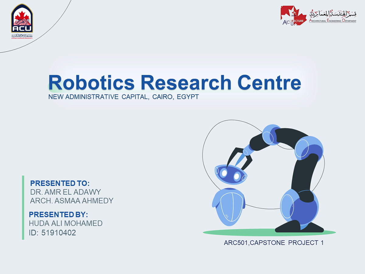 Technology robotics architecture research project research center graduation project building technologies