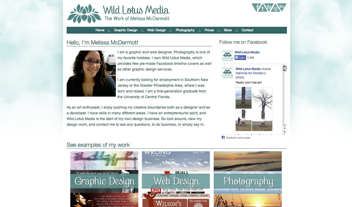 portfolio Website graphic designer new jersey foundation wild lotus media melissa mcdermott