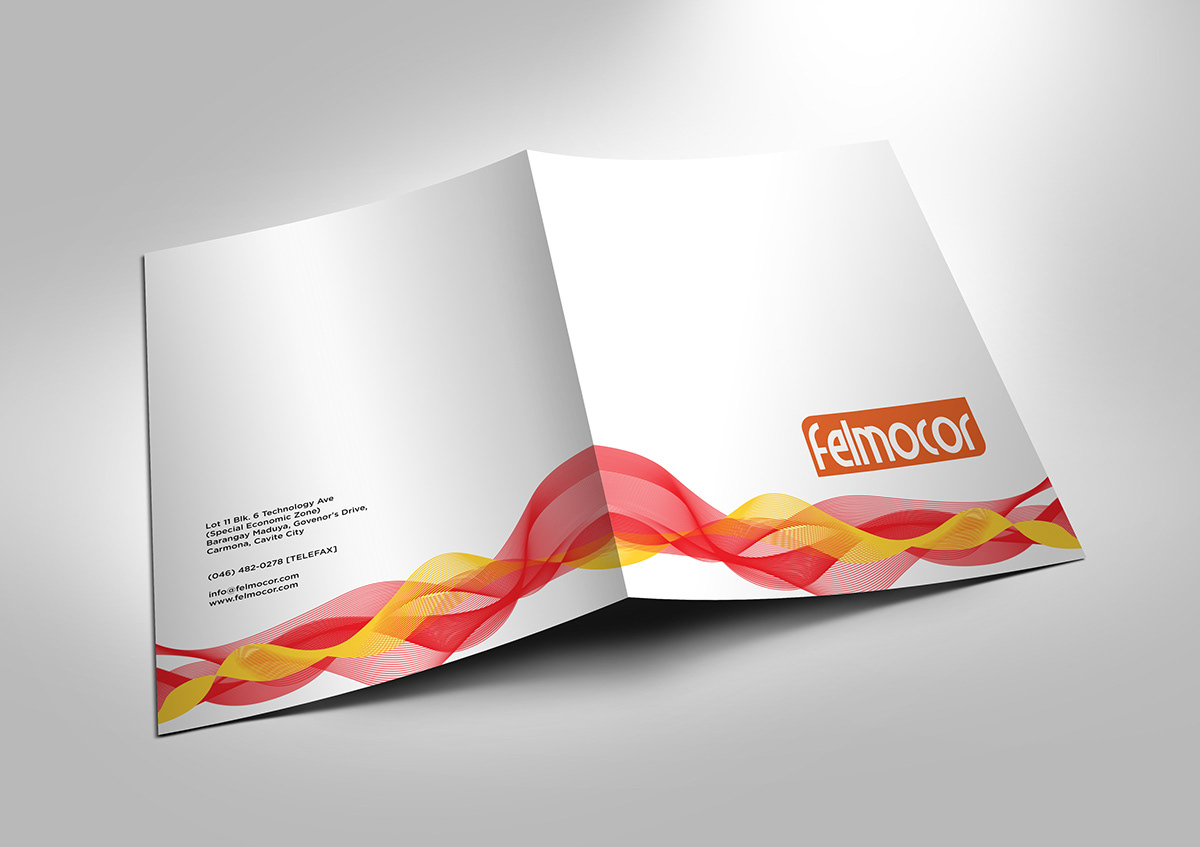 Booklet Website Parralax waves ribbons green red yellow orange clean simple minimalist illustrations brochure vector