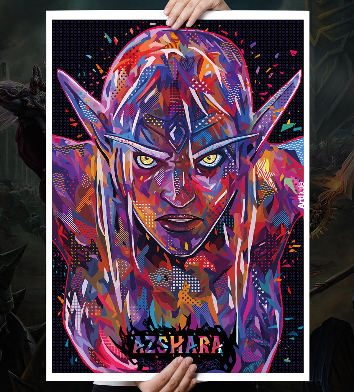 warcraft World of warcraft Videogames posters Jaina Sylvanas azshara Azeroth Blizzard ARTtitude