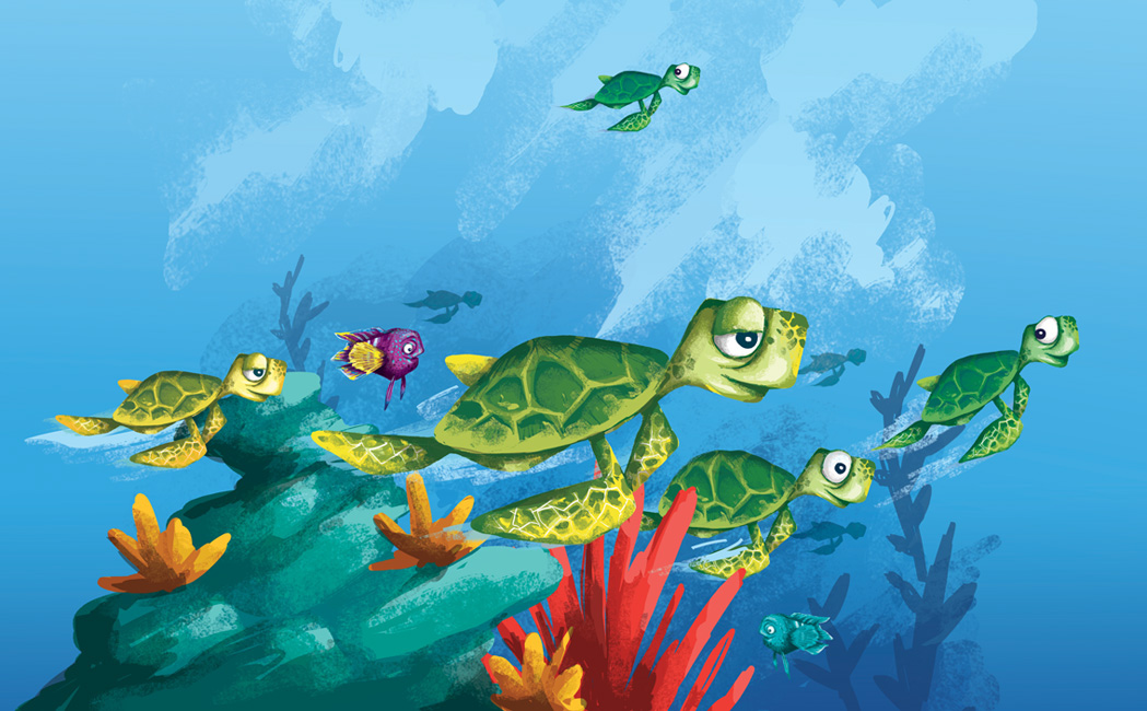 art Ocean Editorial Illustrations fish oscartorres ilustracion children cartoon animacion