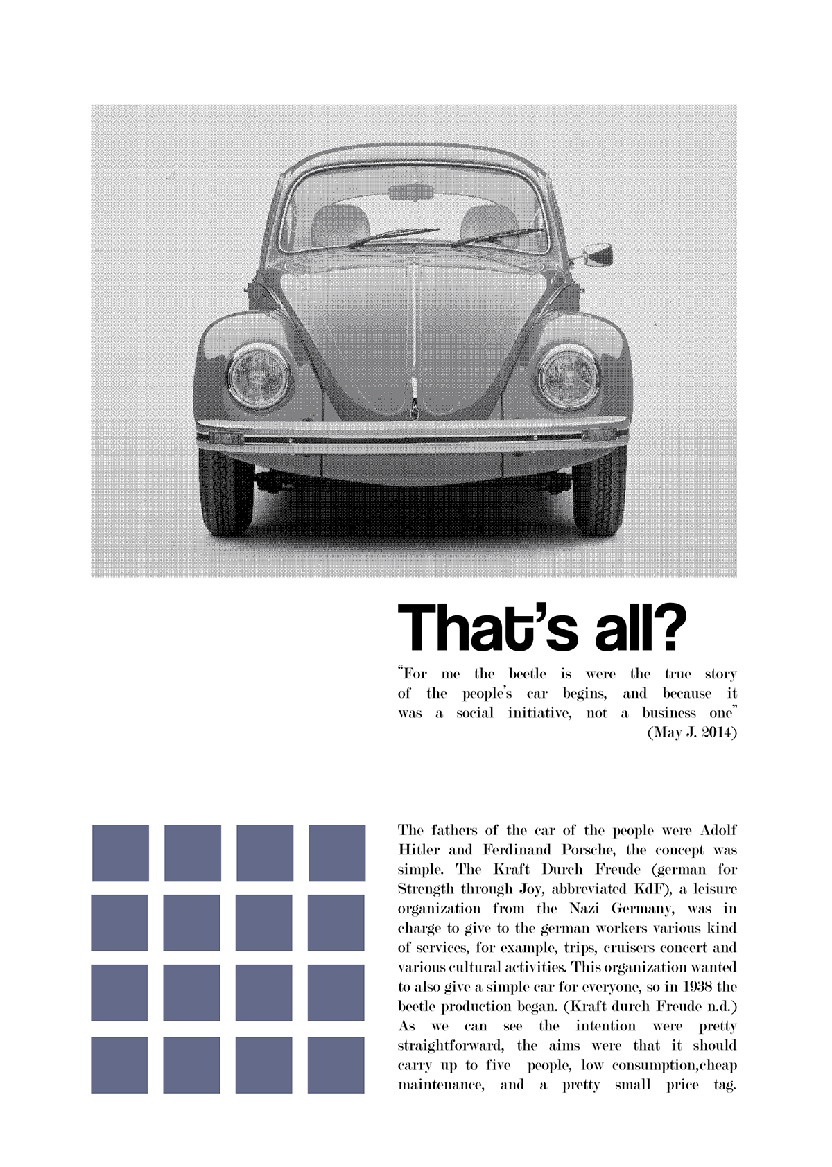 VW beetle classic car publication research