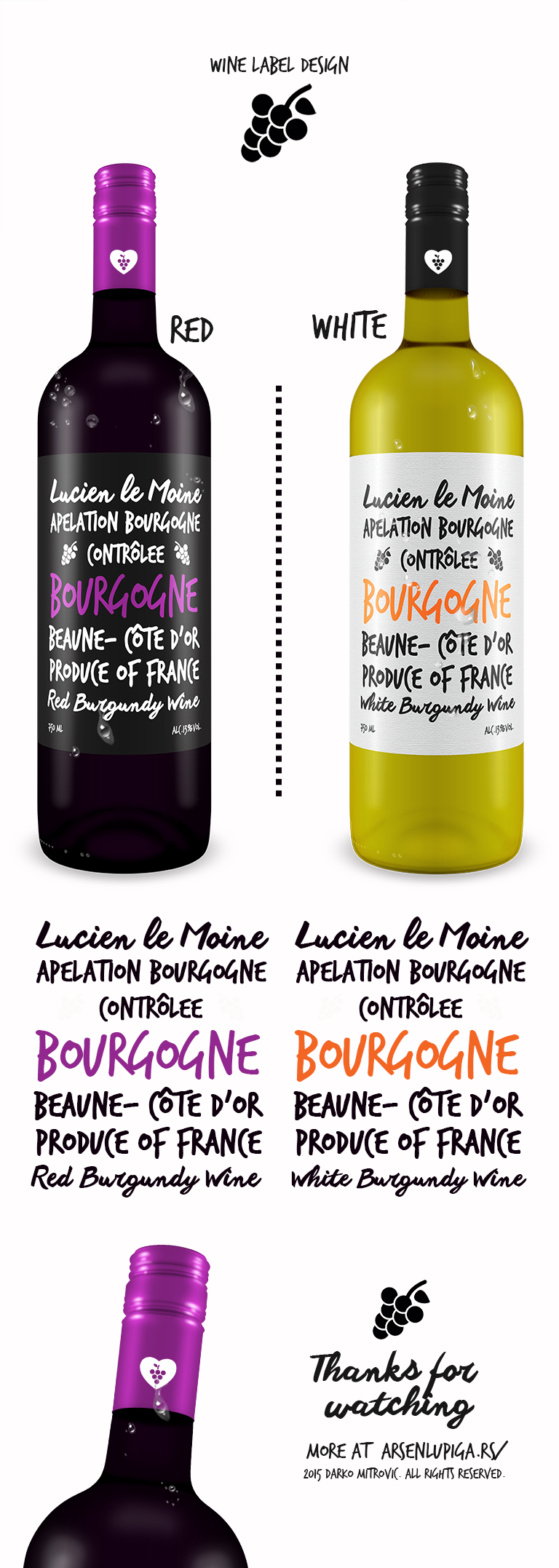 bottle wine Label design graphic brand