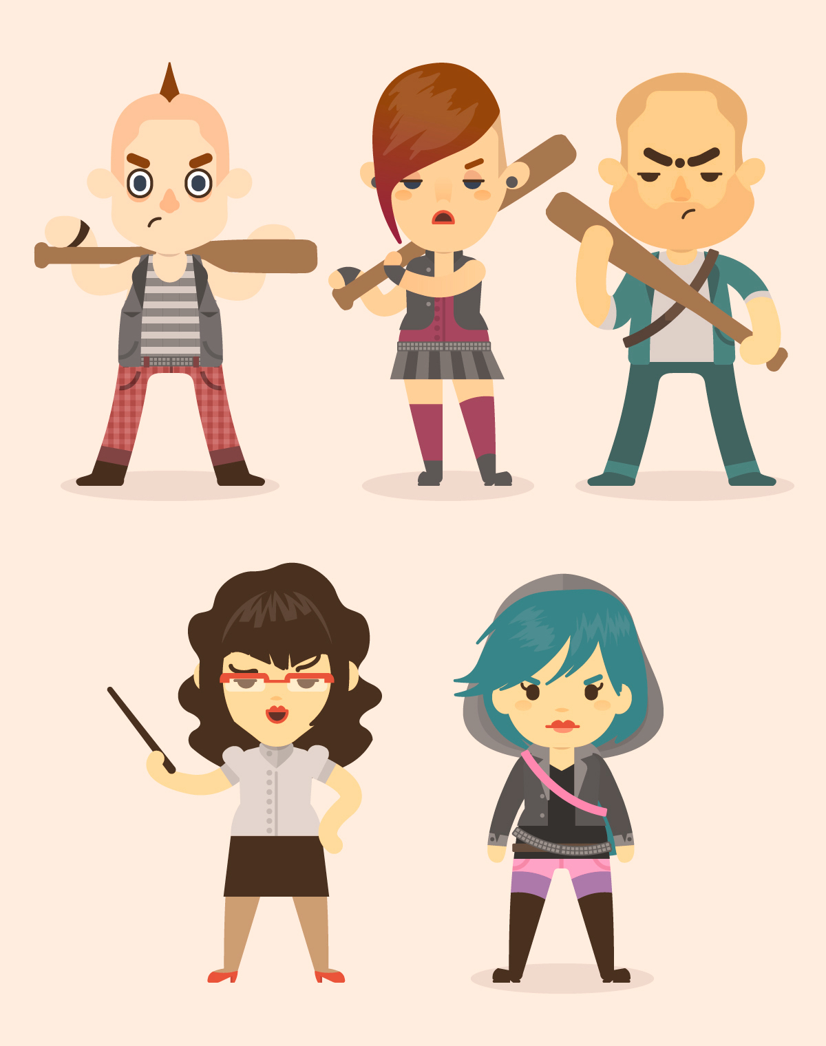 Illustrator Character free freebie cartoon cute avatar Emoji people vector