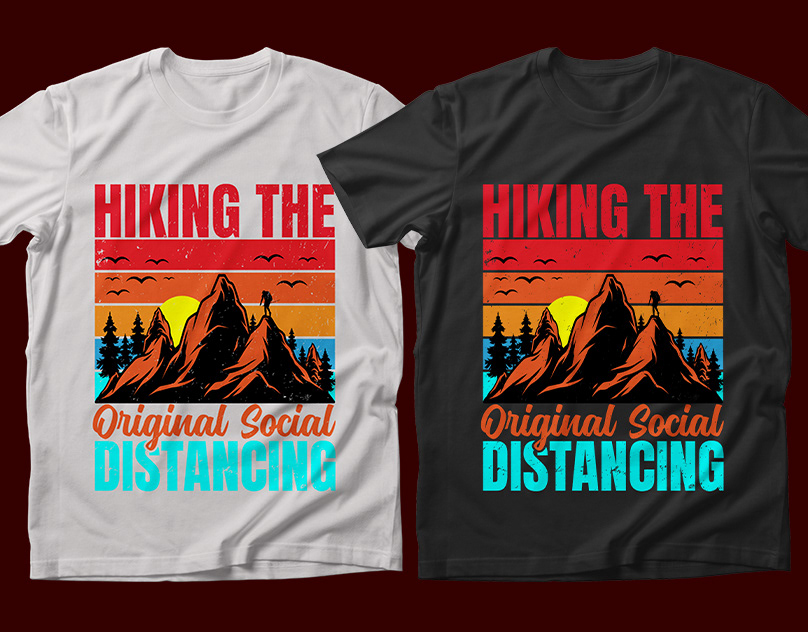 Hiking T-shirt Design Vintage T-Shirt Design Logo Design new t-shirt design custom t-shirt design t-shirts Tshirt Design mountain t-shirt design Typography t-shirt design