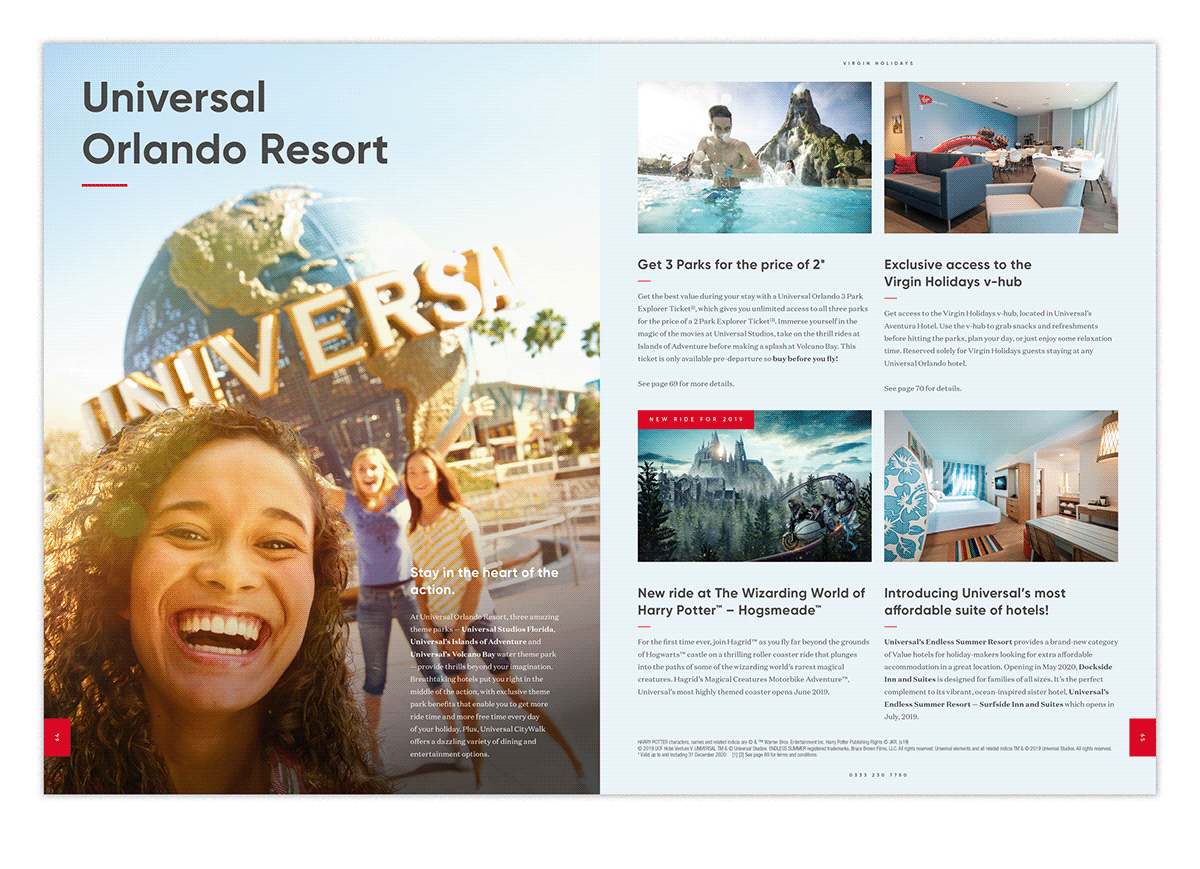 Adobe Portfolio brochure design brochure layouts brochures holiday brochures print design  Travel Travel Brochure travel industry Virgin Holidays