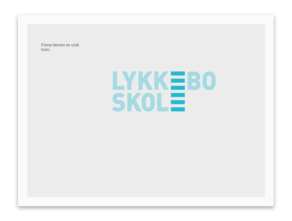 Lykkebo Skole identitet logo designmanual