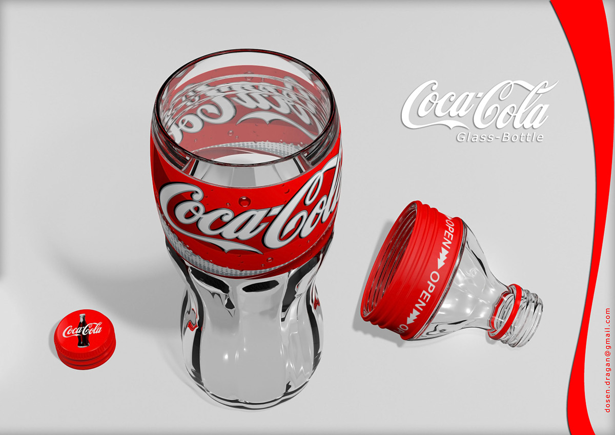 Coca-Cola Dosen Dragan Revolutionary Design Glass Bottle Design