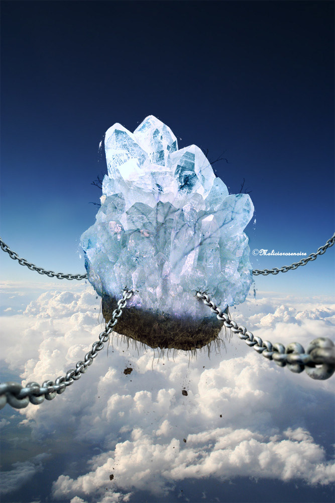 earth ice crystal SKY chain cloud Space  float universe