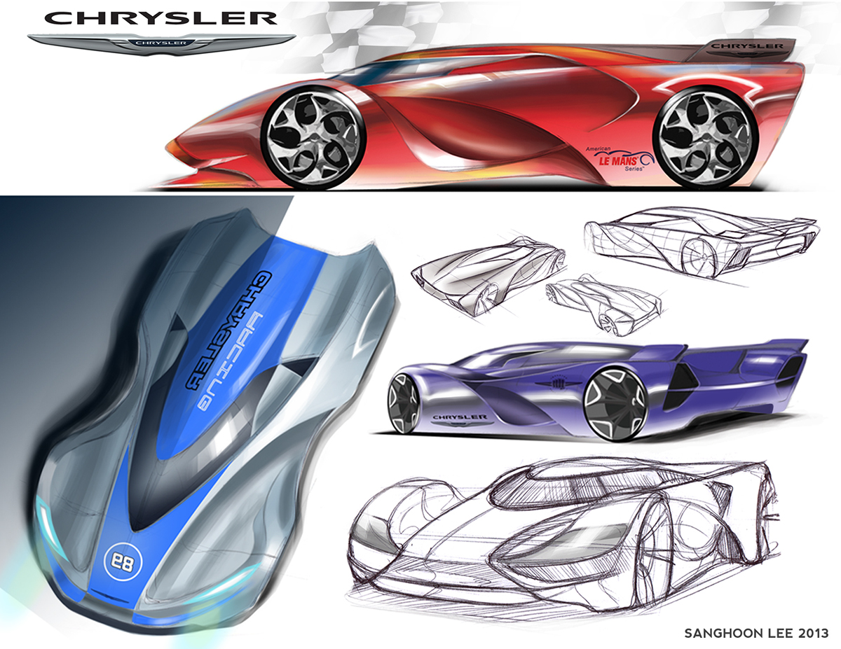 automotive   chrysler LeMans design race motorsports Turbine
