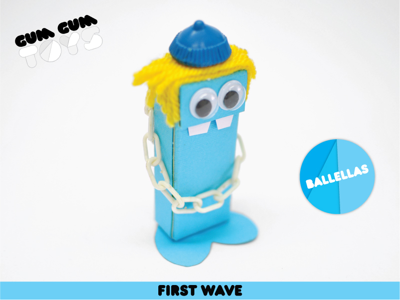 Gum Gum Toys design toys paper package hand wave