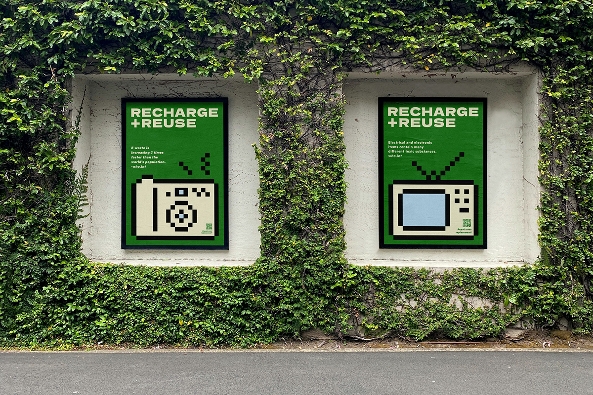 social campaign graphic design  e-waste waste environment Advertising  green social awareness Web Design  recycle