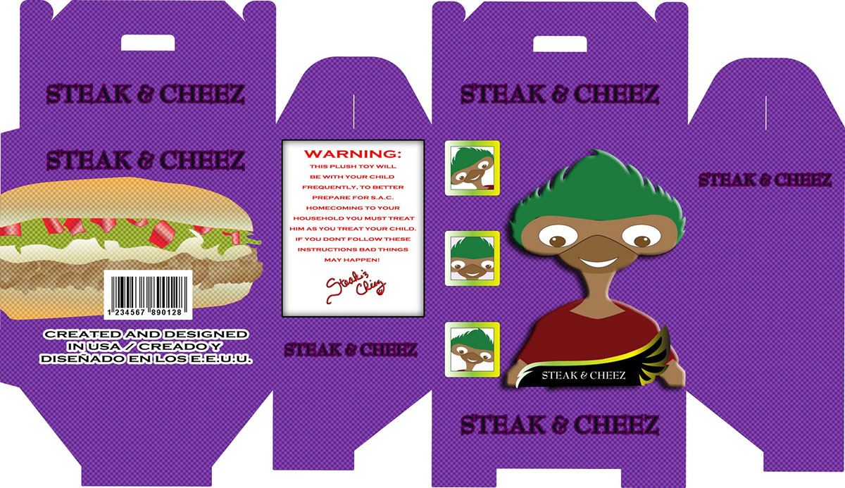 Steak & Cheez toy Adverstisement Phun