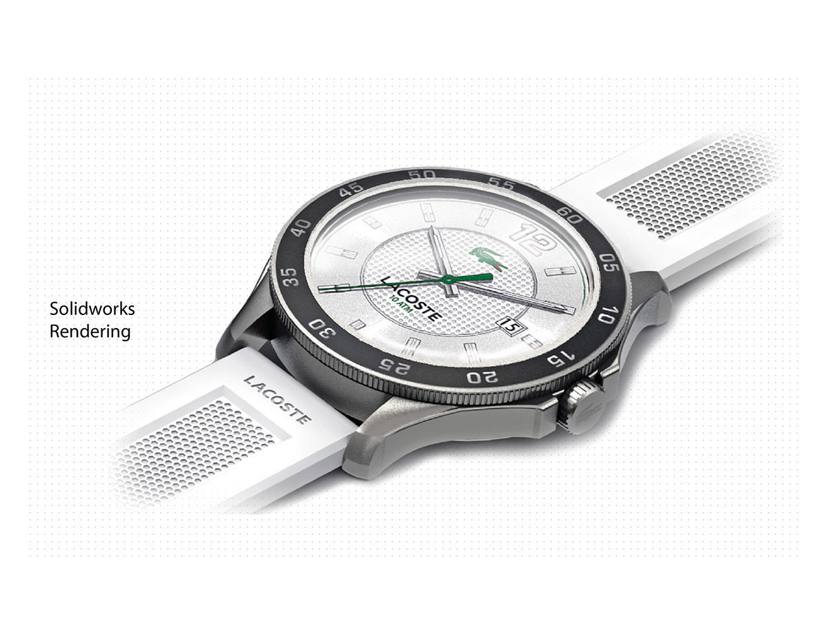 watch design timepiece sketching rendering Solidworks