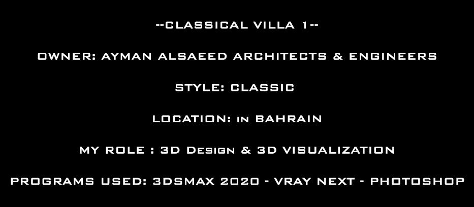 3D 3dsmax architecture archviz Classic exterior Render Villa visualization vray