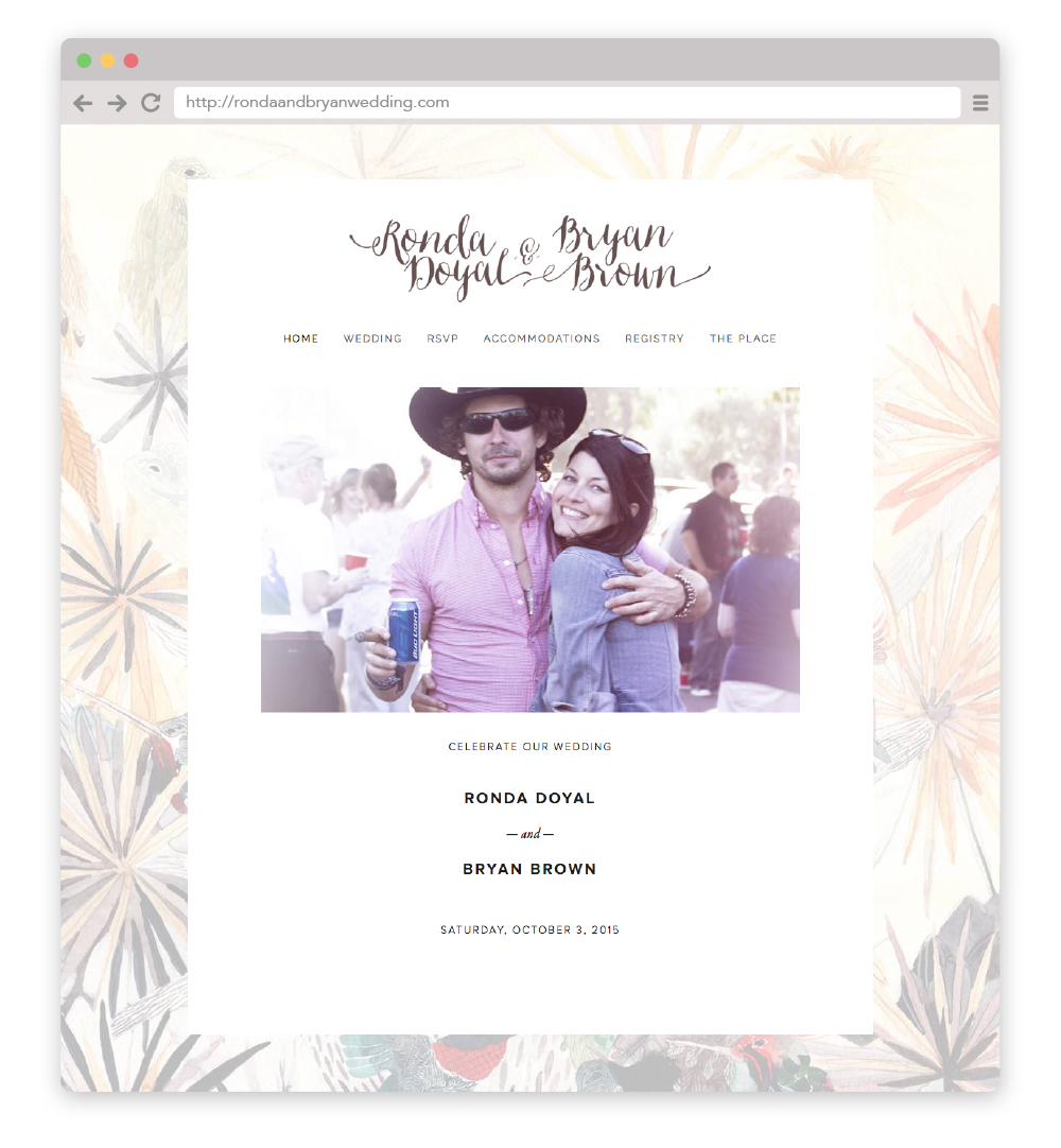 Adobe Portfolio wedding Invitation
