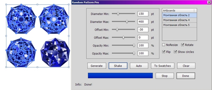 random pattern pro mai tools pattern random Script Sapphire jewerly vector Illustrator Precious