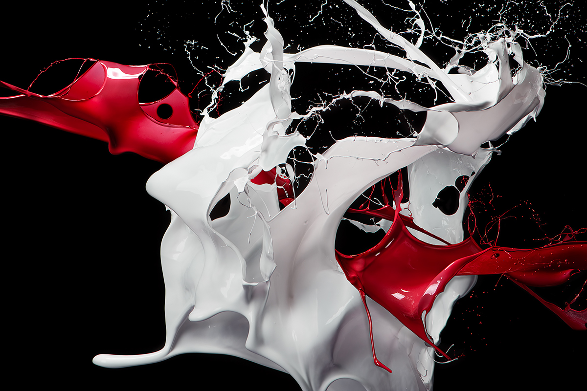 Liquid splash paint shape drip latex color colorful