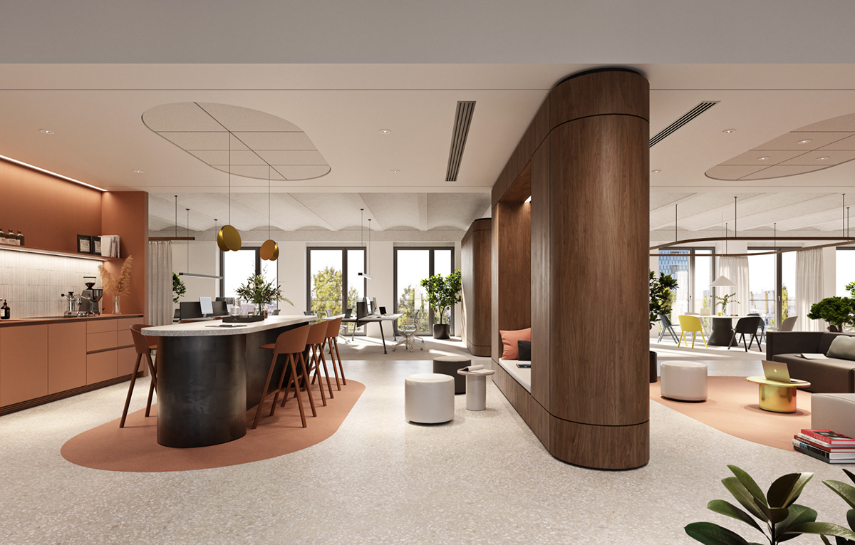 CGI exterior Interior Office rendering visualization