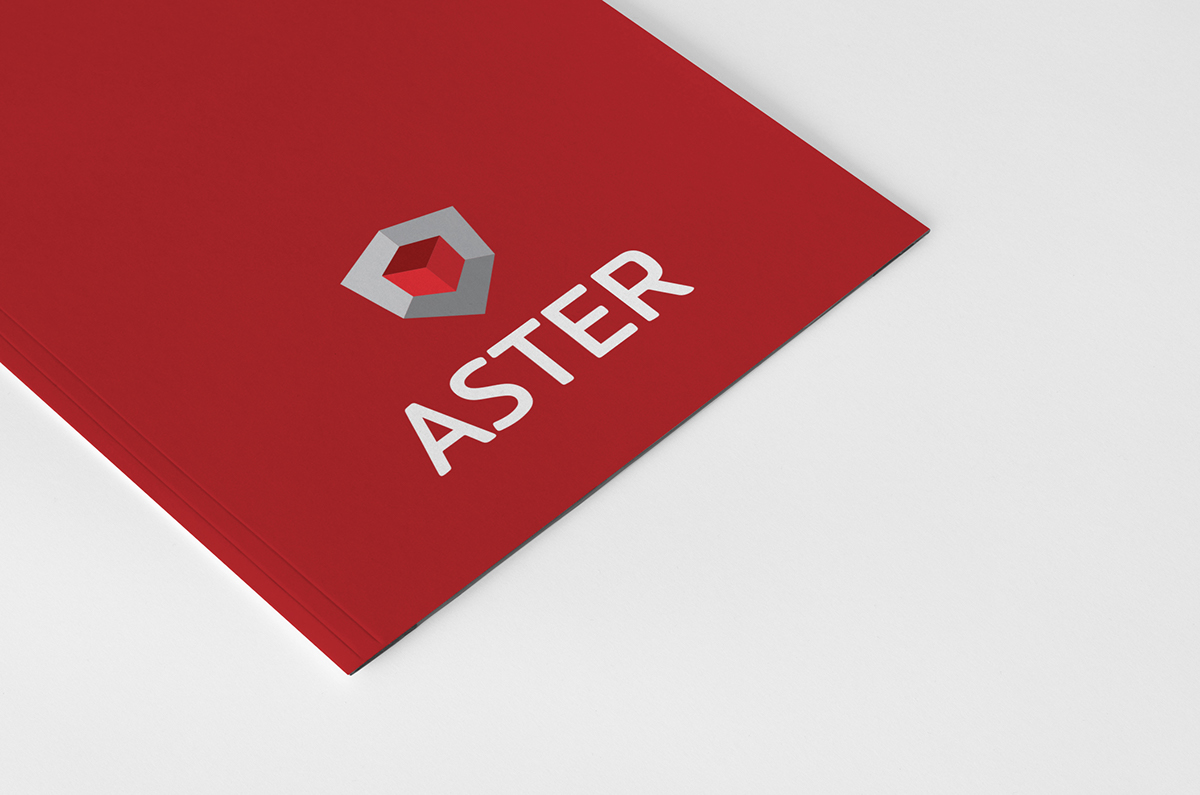 identity aster Segurança security logo redesign icons stationary Inteligência
