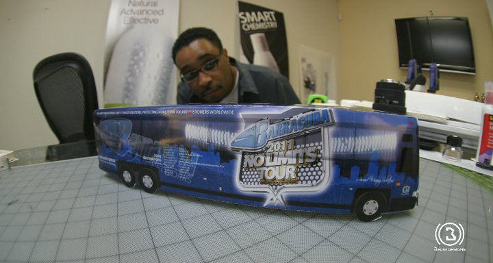 Belm Designs Tour bus car wrap Barracuda Networks