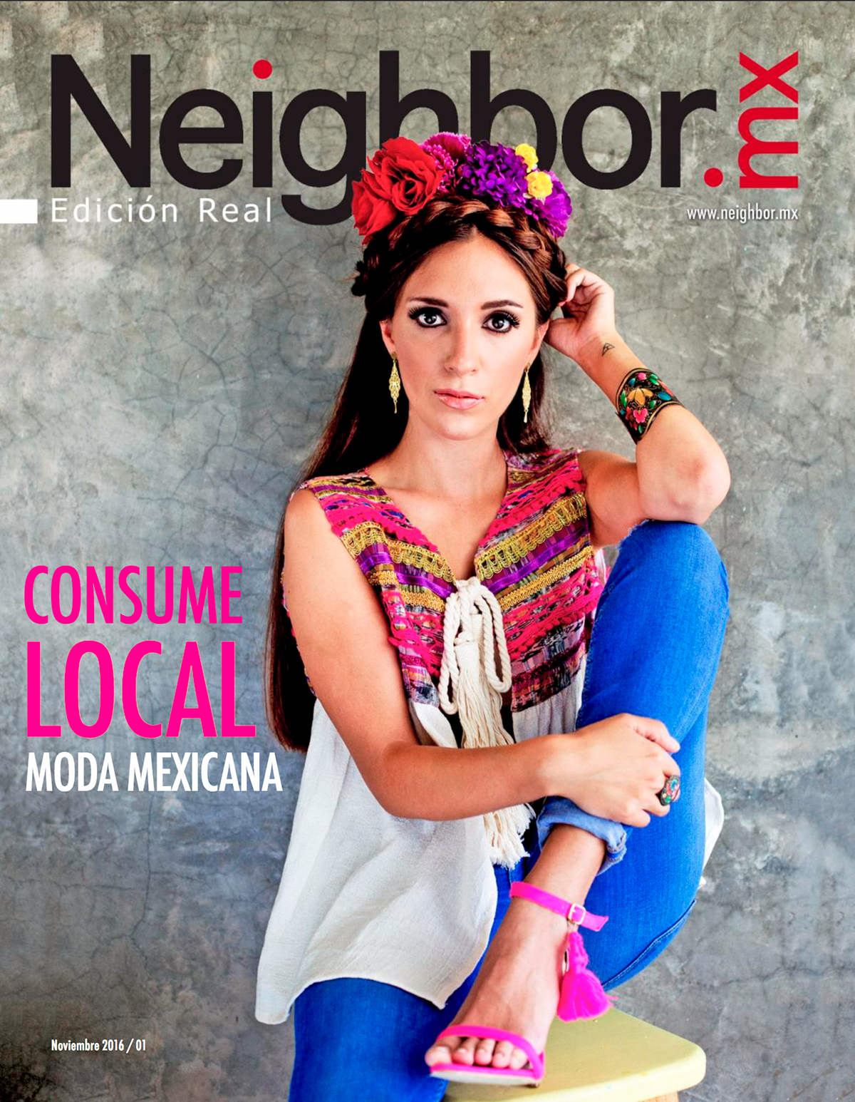 Portada magazine consumo local diseño Mexicano Mexican neighbor Photography  design