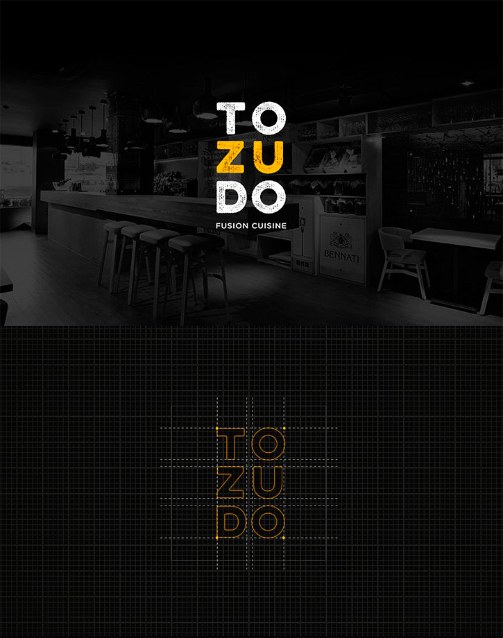 tozudo fusion cuisine logo identity restaurant design alternative Sushi brand