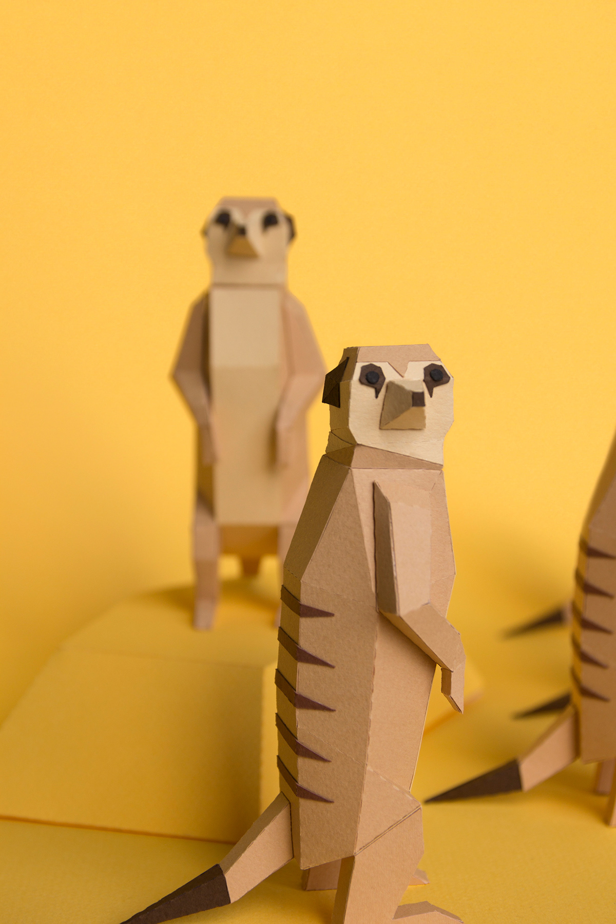 paper craft guardabosques yaniguille typedesign meerkat crane Bumblebee
