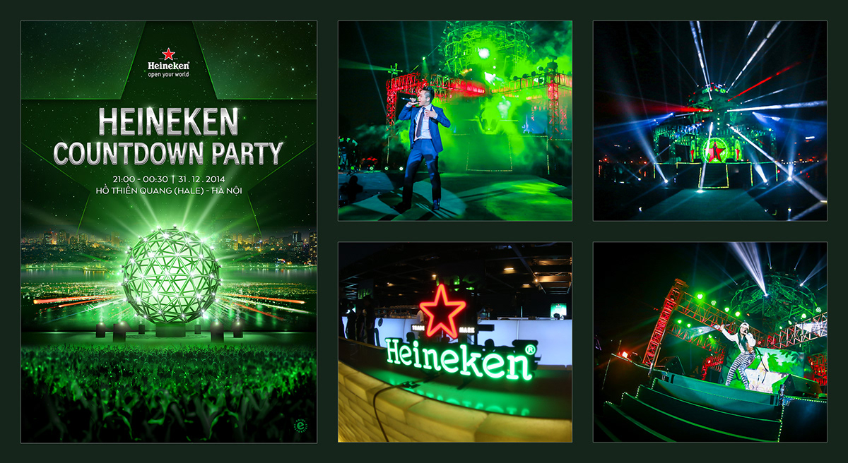 heineken key visual kv vietnam hanoi beer festive new year party poster