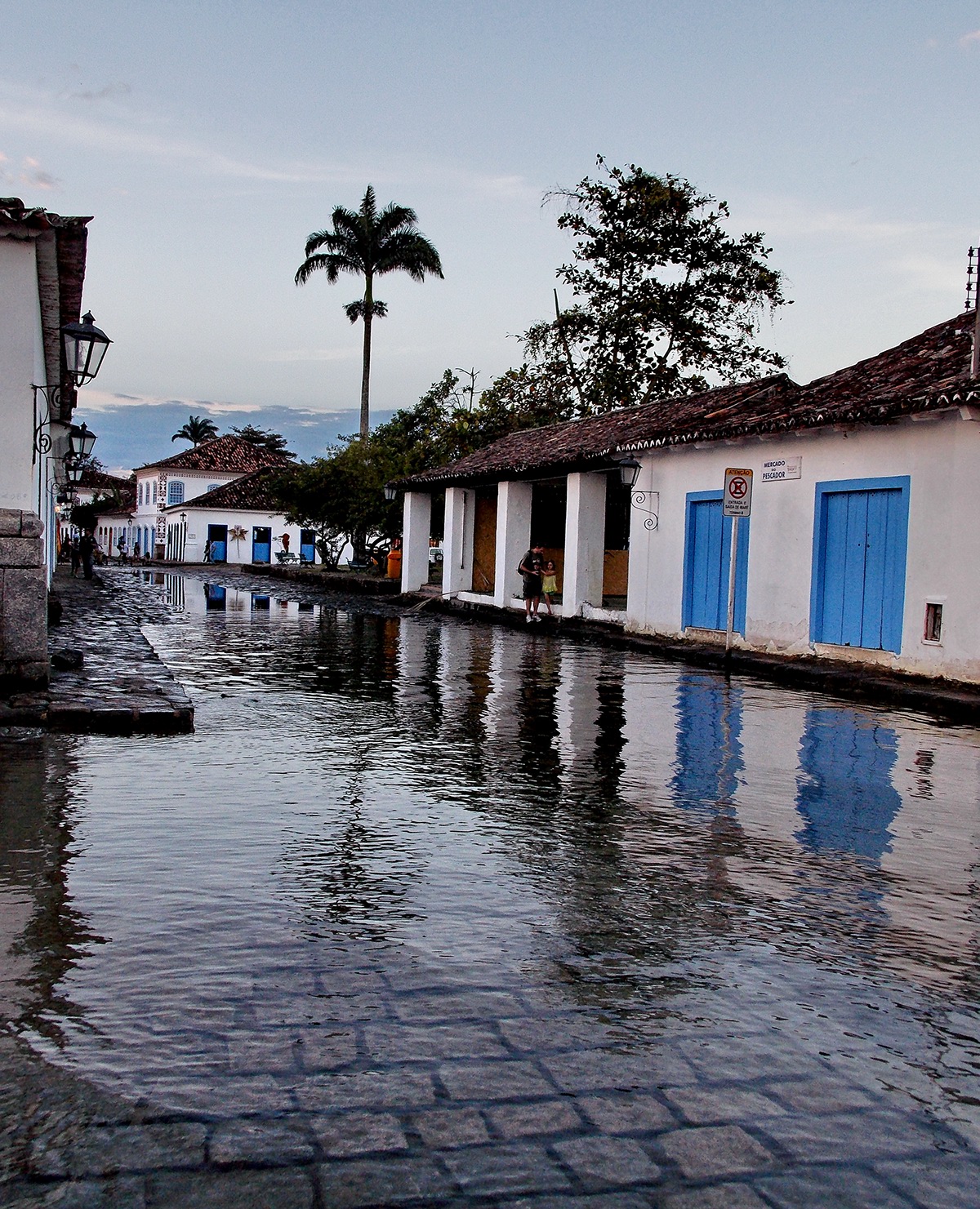 Paraty Brazil Ancient historic old colonial colors SKY water reflections