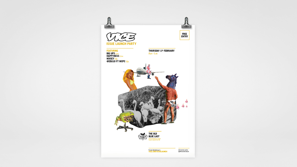 issue launch VICE dianavalot Poster Design