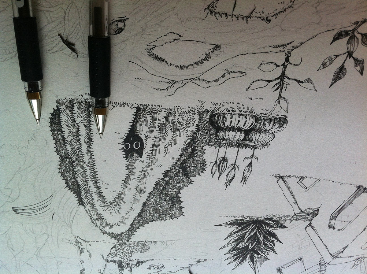 pen drawing Collaboration