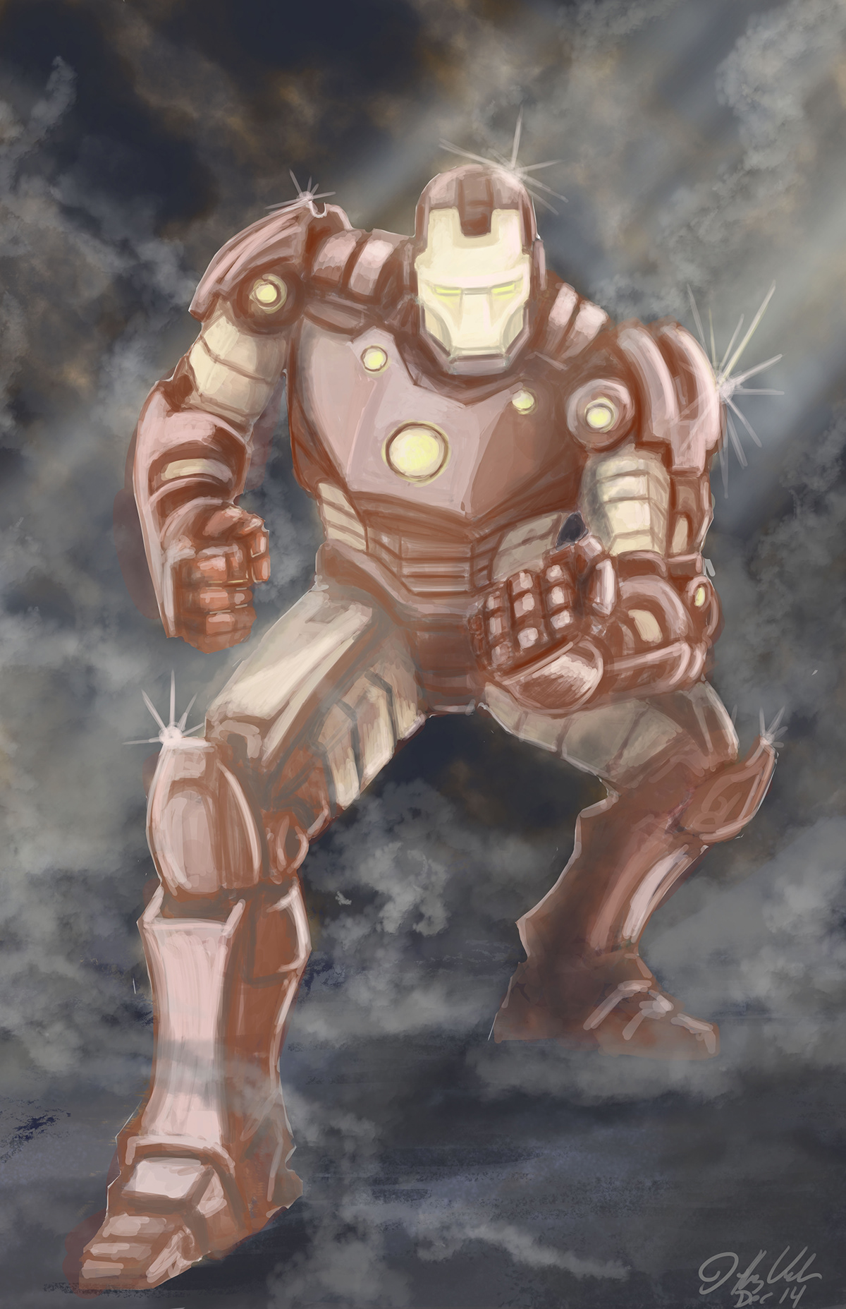 iron man Popeye JackKirby is God comic art The Avengers Iam Ironman