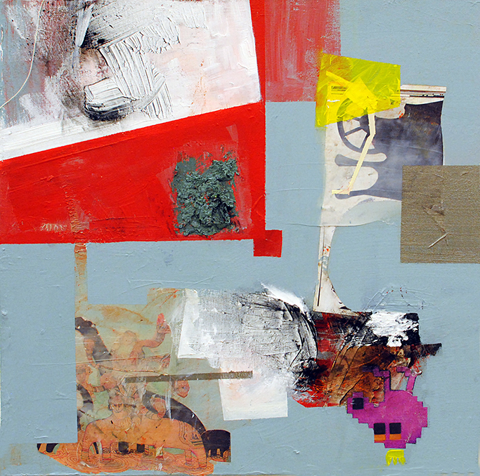 collage Assemblage print modernism contemporary Works on Canvas paint Hard Edge