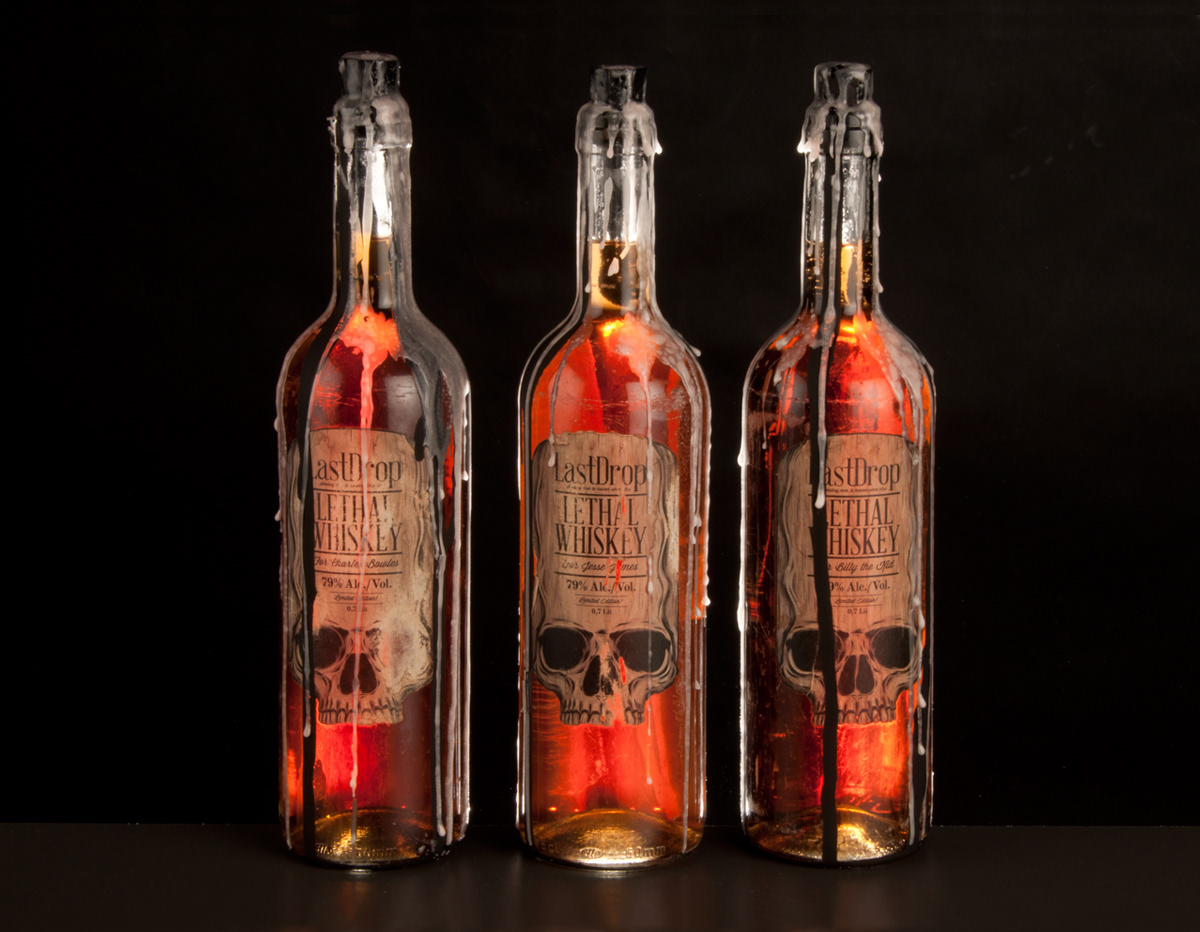 Whiskey Label  bottle  western  etiquette  villain  alcohol  tribute