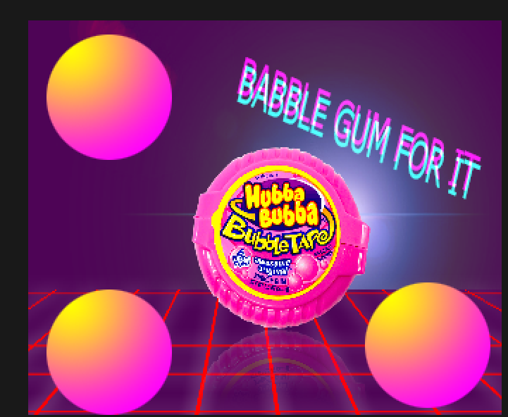 Hubba Bubba Fun colorful cute gum