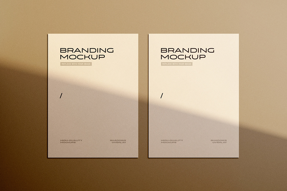 free freebie Mockup paper branding  identity papers shadow Overlay minimal